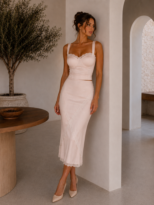 Lace Midi Skirt